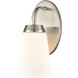 Winslow 1 Light 6 inch Brushed Nickel Vanity Light Wall Light