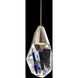 Beyond Martini LED 5.88 inch Polished Nickel Mini Pendant Ceiling Light in Optic, Beyond
