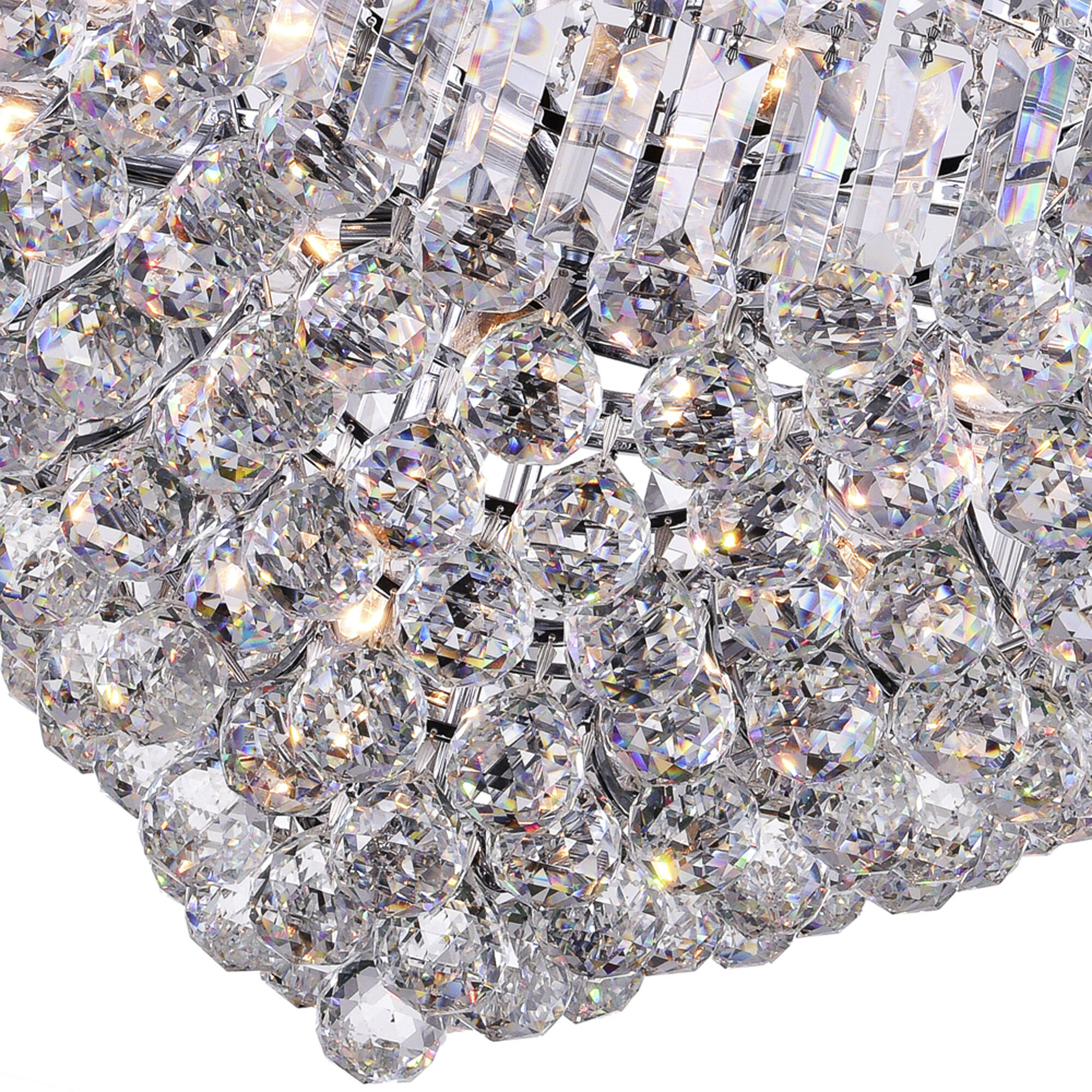 Amanda 15 Light 28 inch Chrome Down Chandelier Ceiling Light