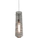 Montauk 1 Light 5 inch Satin Nickel Pendant Ceiling Light in Smoke