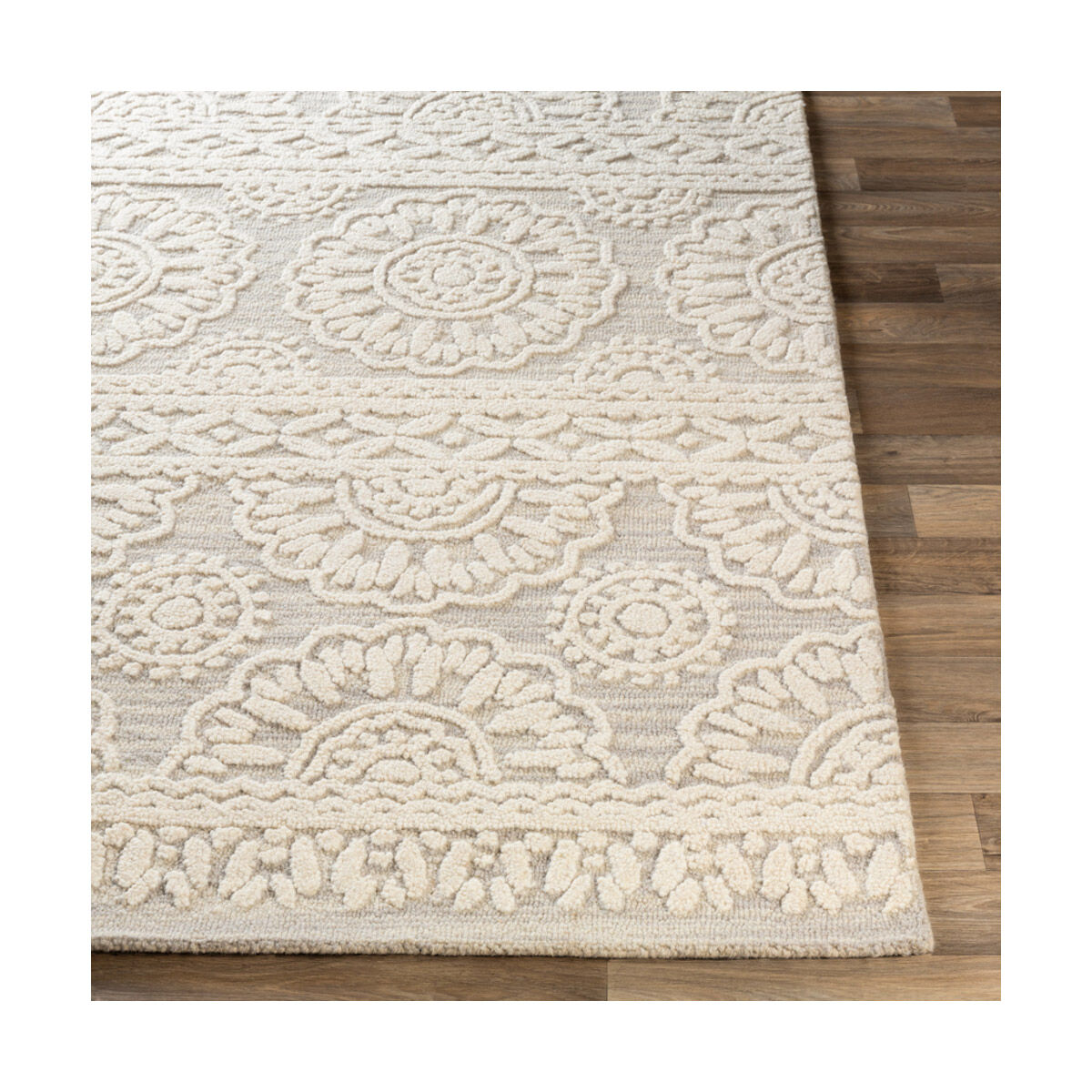 Scott 90 X 60 inch Medium Gray Rug, Rectangle