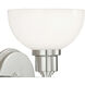 Whitman Sconce Wall Light in Polished Nickel