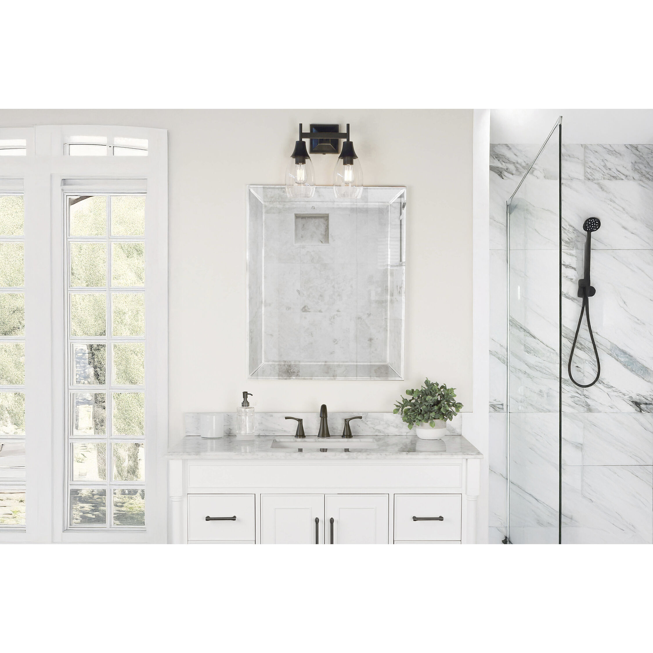 Grace 2 Light 13.13 inch Deep Patina Bronze Wall Sconce Wall Light