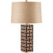 Aarna 26.5 inch 150 watt Natural/Black Table Lamp Portable Light