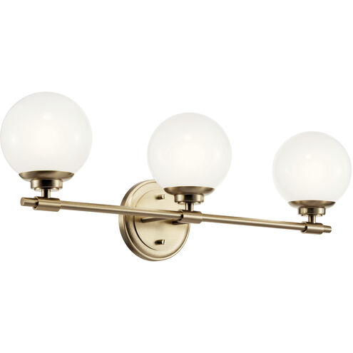 Benno 3 Light 24.5 inch Champagne Bronze Bath Bracket Wall Light, 3 Arm