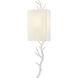 Baneberry 1 Light 8 inch Gesso White Wall Sconce Wall Light, Left