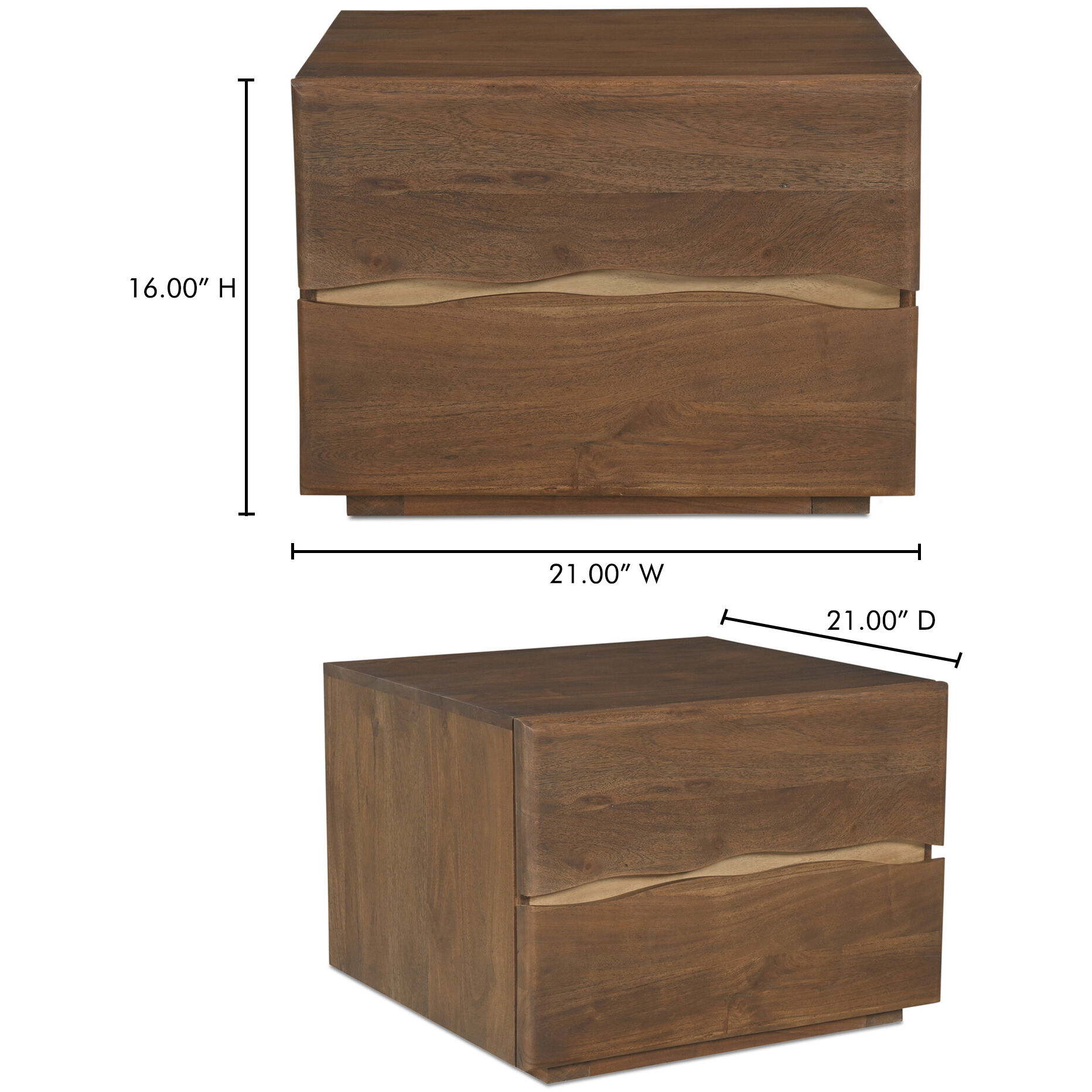 Watson 21 X 21 inch Brown Nightstand