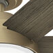 Donatella 52 inch Burnished Brass with Warm Grey Oak Blades Ceiling Fan