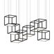 Cubix LED 72.5 inch Satin Black Pendant Ceiling Light