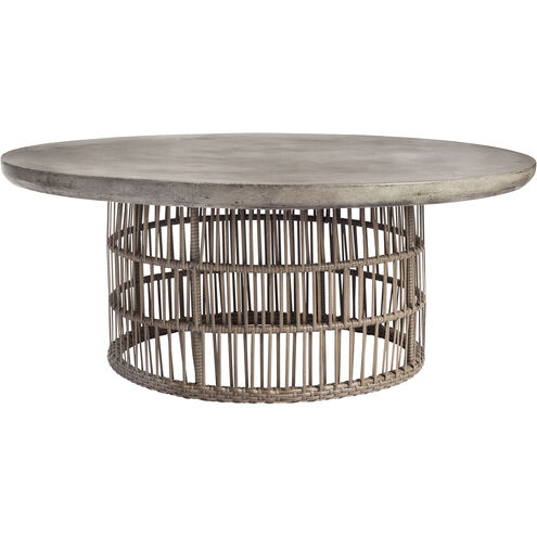 Refuge 40 X 40 inch Polished Concrete with Natural Coffee Table