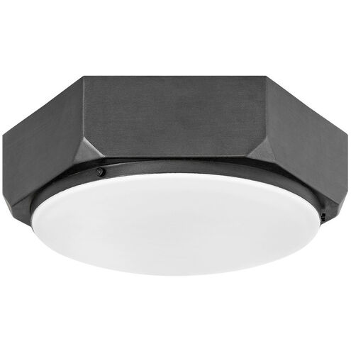 Hex LED 16 inch Brushed Graphite Indoor Flush Mount Ceiling Light