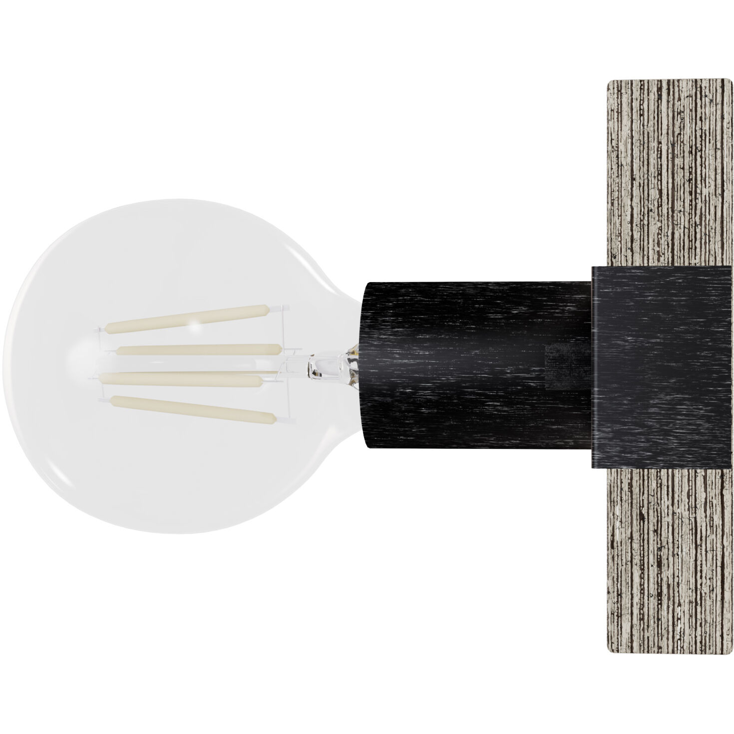 Donelson 1 Light 5 inch Brushed Iron and Barnwood Wall Sconce Wall Light, Small