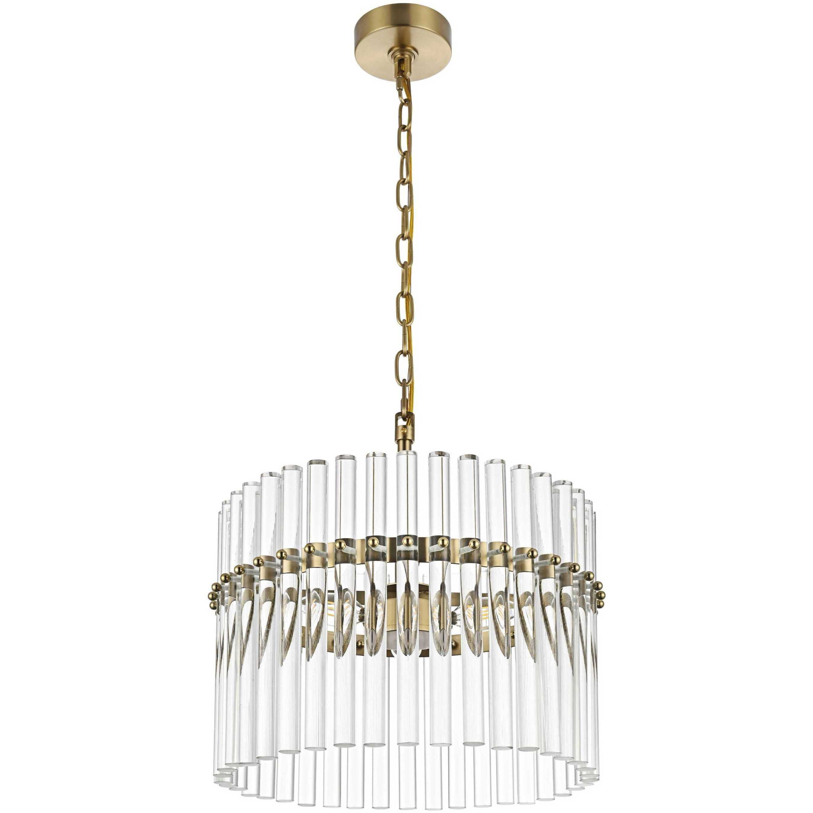 Paulina 3 Light 16 inch Satin Gold Chandelier Ceiling Light