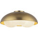 Alora Mood Robyn 3 Light 16 inch Brushed Gold Flush Mount Ceiling Light