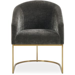 Hanni Brass and Charcoal Dining Chair