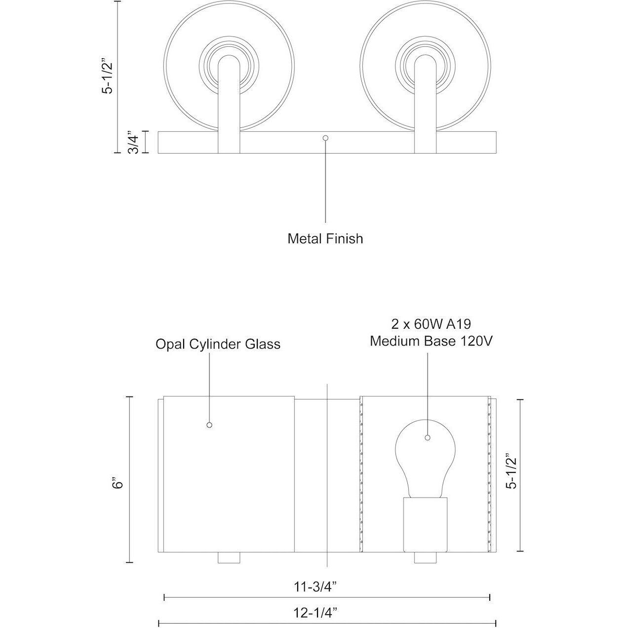 Bridgewater Bath Vanity Light Wall Light in Brushed Nickel