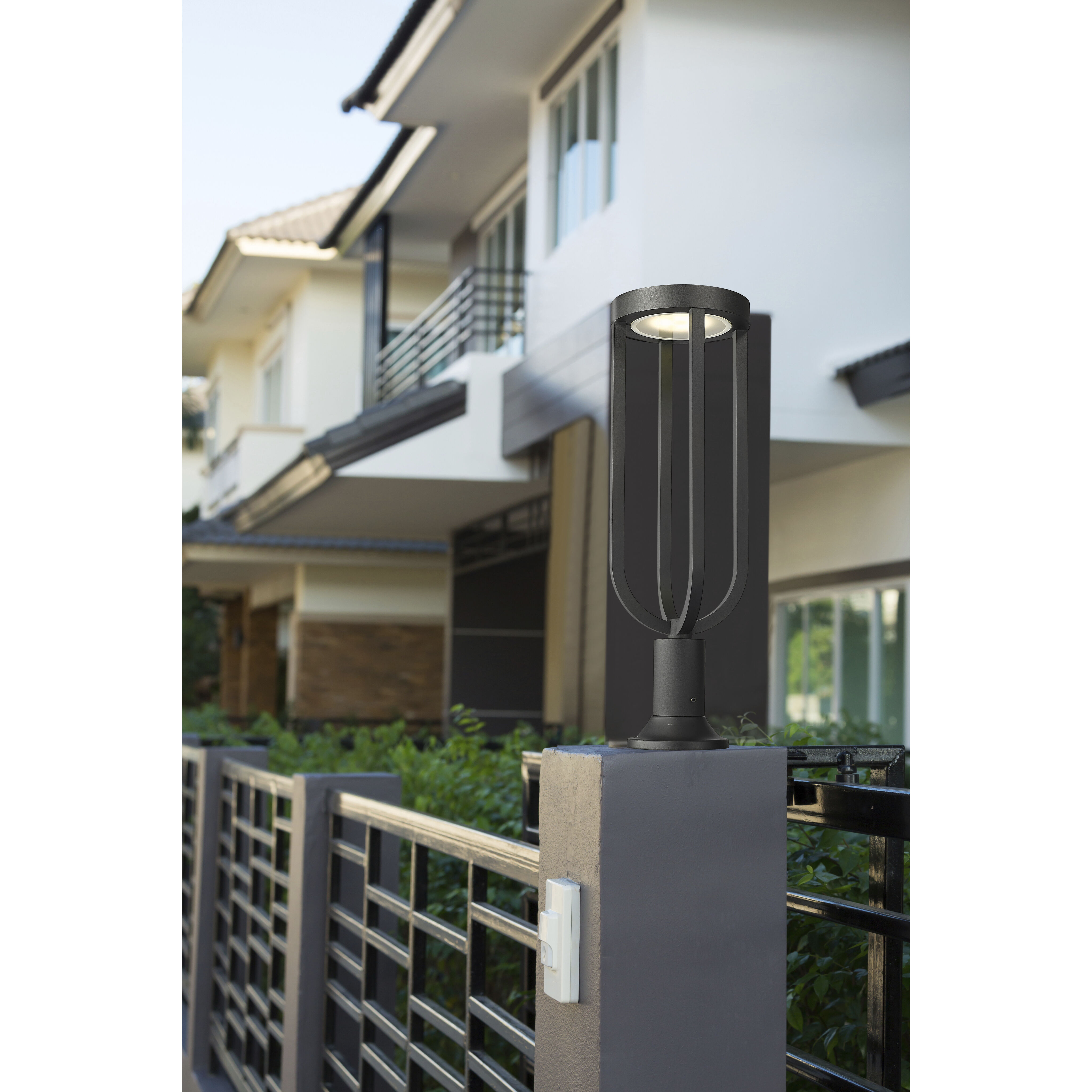 Leland LED 28.25 inch Sand Black Outdoor Pier Mounted Fixture