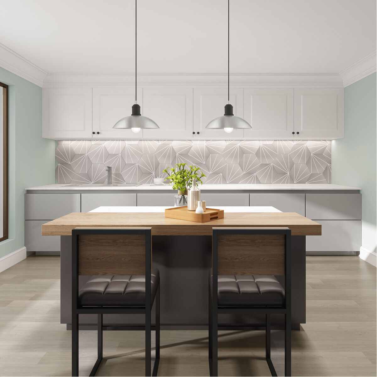 Allison 1 Light 13 inch Brushed Nickel Mini Pendant Ceiling Light