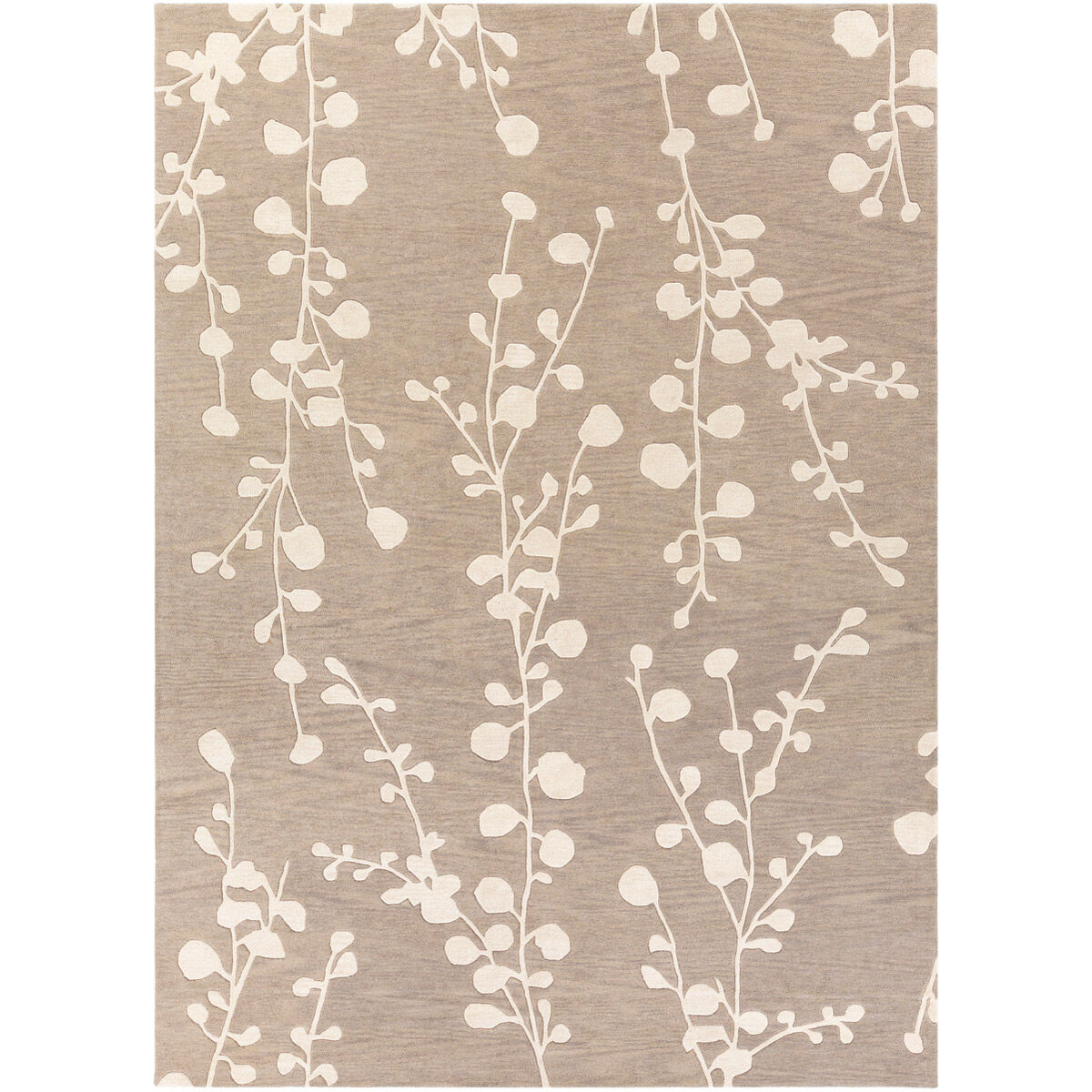 Athena 132 X 96 inch Taupe/Ivory Rugs