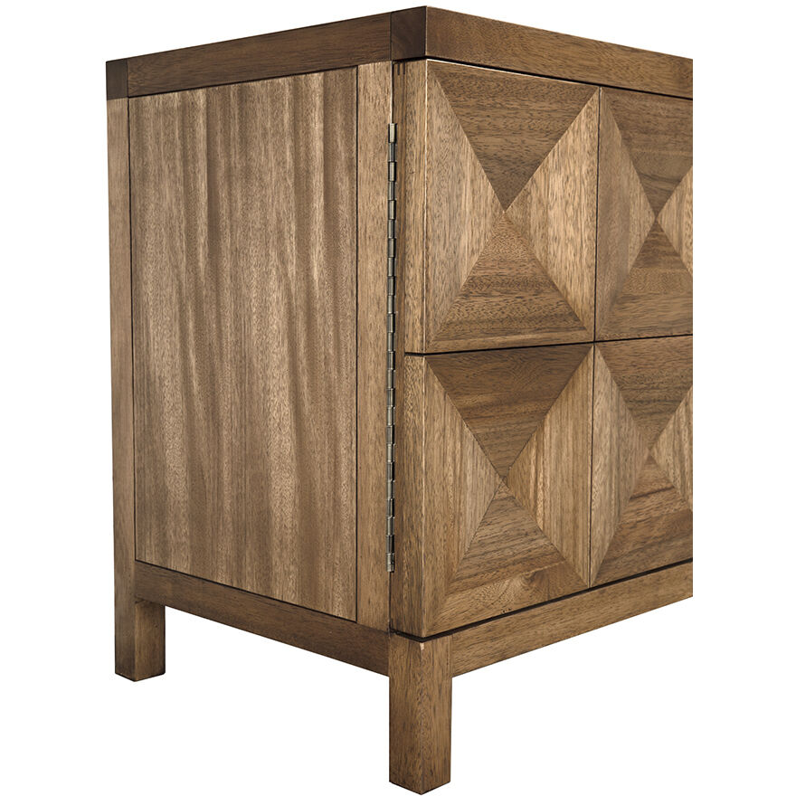 Quadrant 96.5 X 23 inch Dark Walnut Sideboard, 4 Door