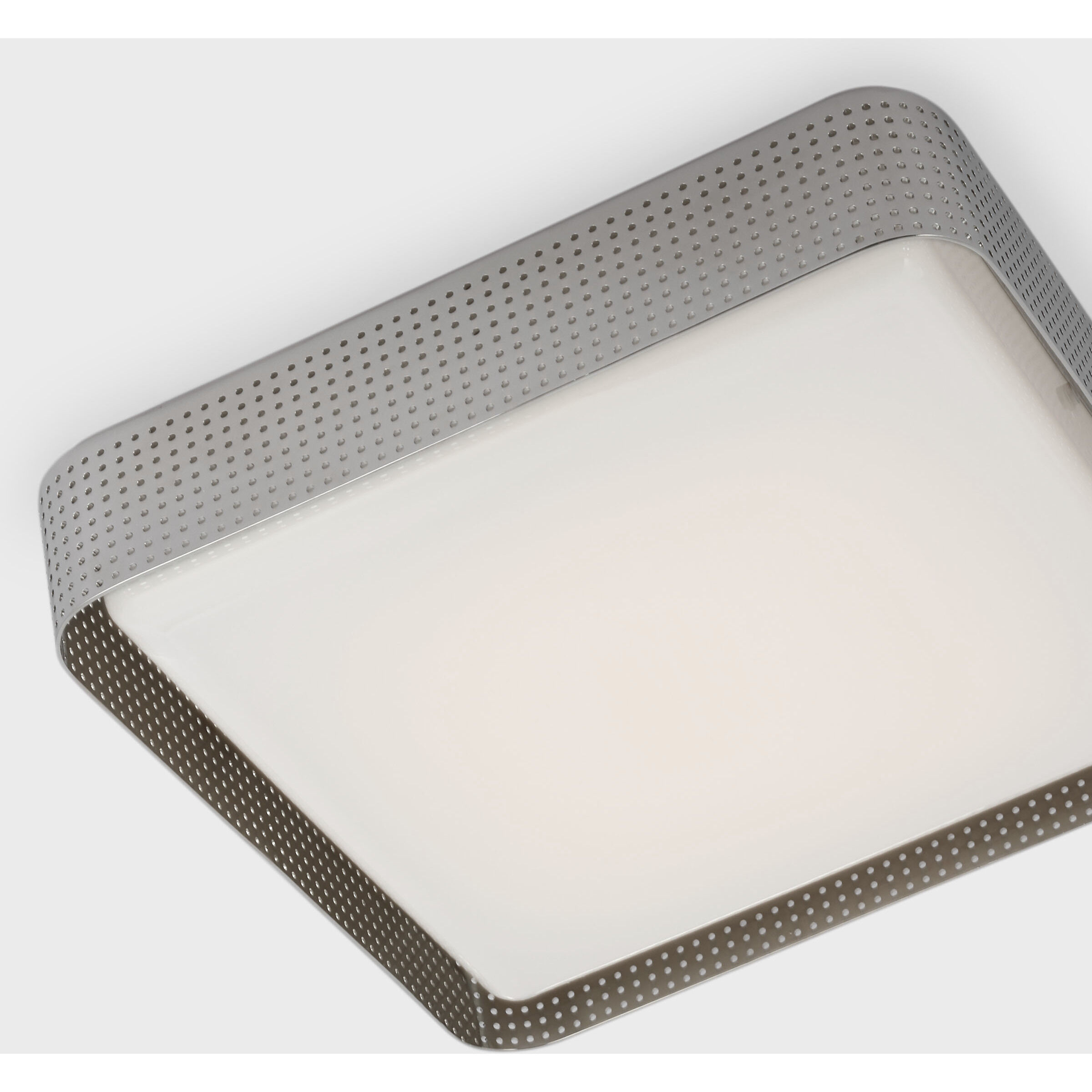 Kelly Wearstler Precision LED 20 inch Polished Nickel Square Flush Mount Ceiling Light