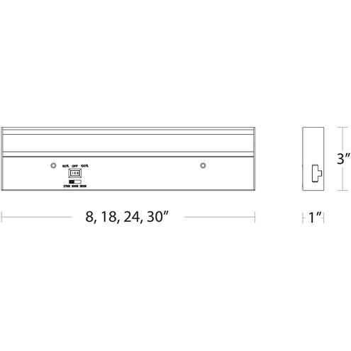 Light Bar 120 LED - ACLED 3 inch White Bar Lighting