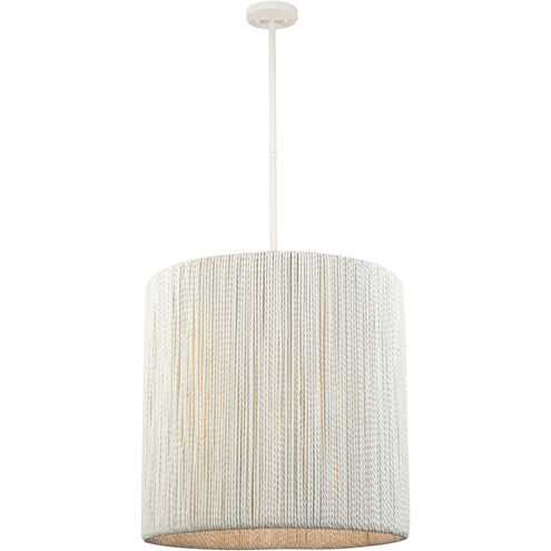 Sophie 3 Light 23 inch White Coral Pendant Ceiling Light