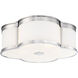 ML LED 22 inch Polished Nickel Flush Mount Ceiling Light