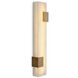 Furore 5.91 inch Alabaster and Antique Brass Wall Lamp Wall Light