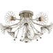 kate spade new york Keaton 6 Light 22.75 inch Burnished Silver Leaf Flush Mount Ceiling Light