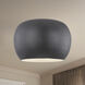 Croft LED 13.5 inch Black/White Flush Mount Ceiling Light