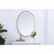 Eternity 34 X 24 inch Brass Wall Mirror