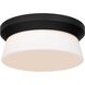 Skirt LED 11 inch Sand Black Flush Mount Ceiling Light