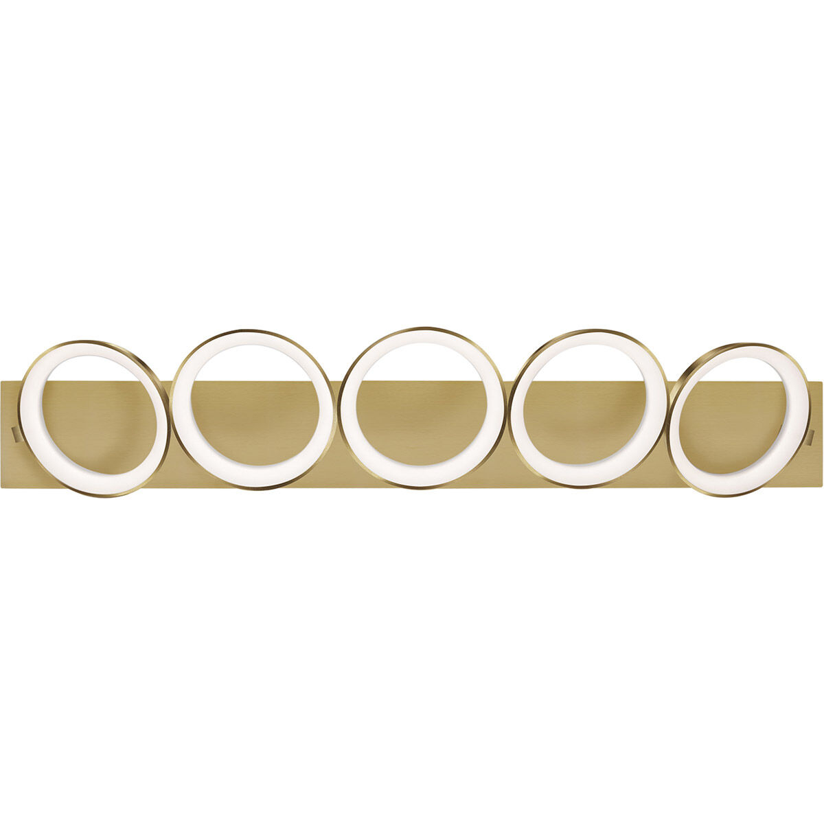 Oros LED 43 inch Brass Vanity Light Wall Light in Antique Brass