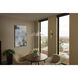 Eros 22 inch Brushed Brass Pendant Ceiling Light