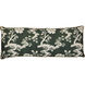 Chinoiserie 36 inch Deep Emerald Green Pillow in 36" x 14"