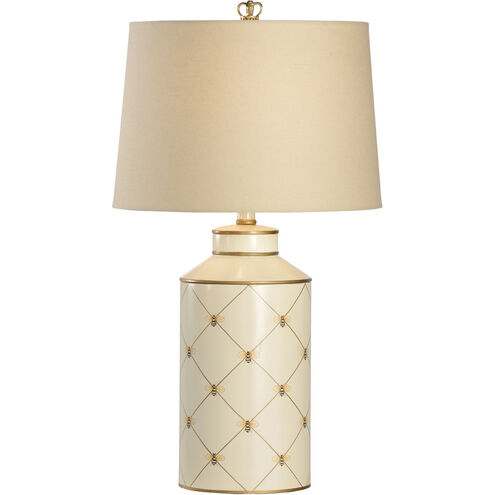 Chelsea House 29 inch 100.00 watt Gold Accents on Cream Table Lamp Portable Light