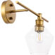 Gene 1 Light 14.7 inch Brass Wall sconce Wall Light, Right