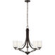 Elmwood Park 5 Light 26 inch Bronze Chandelier Ceiling Light