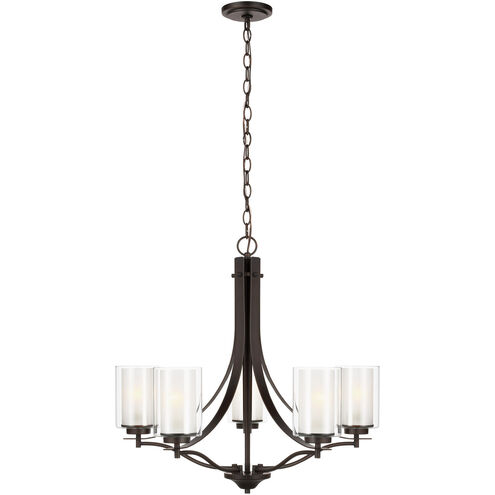 Elmwood Park 5 Light 26 inch Bronze Chandelier Ceiling Light