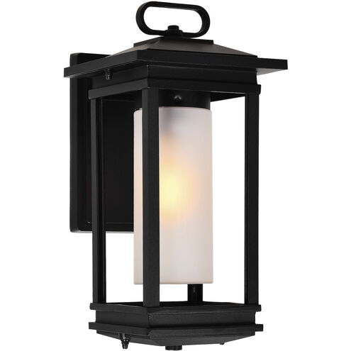 Granville 1 Light 14 inch Black Outdoor Wall Light