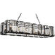 Jacquet 14 Light 55 inch Black Island/Pool Table Light Ceiling Light
