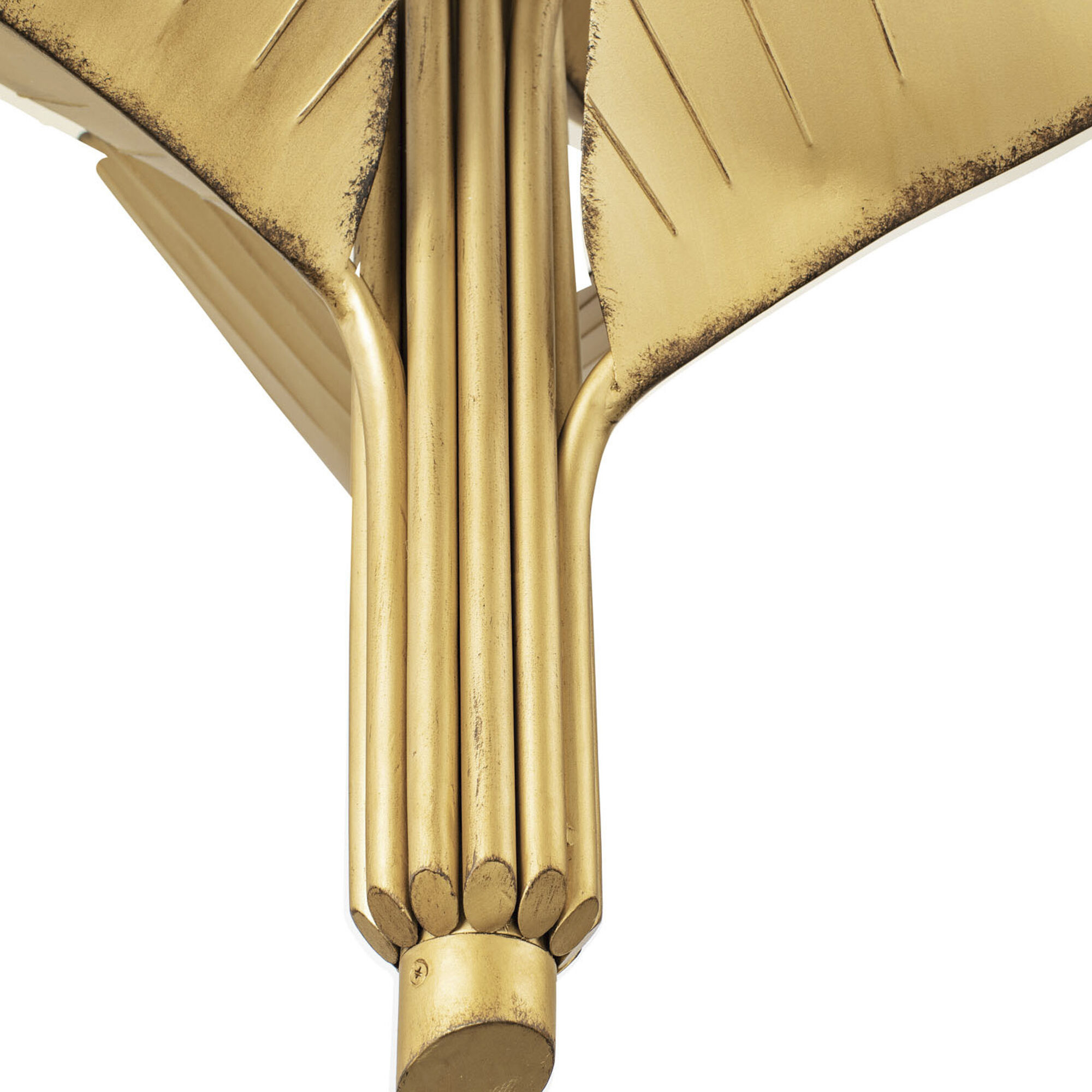 Banana Leaf 12 Light 44 inch Gold Chandelier Ceiling Light