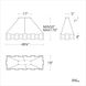 Fury LED 18 inch Aged Brass Chandelier Ceiling Light in 48in.