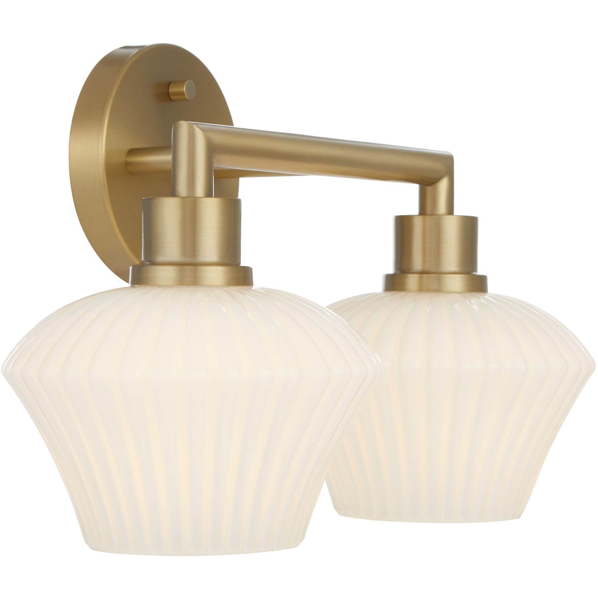 Cassini 2 Light 15.5 inch Aged Brass Vanity Light Wall Light