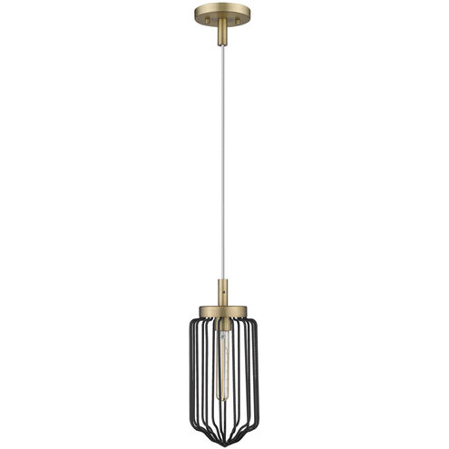 Reece 1 Light 6 inch Aged Brass Mini-Pendant Ceiling Light