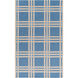 Lockhart 72 X 48 inch Blue and Neutral Area Rug, Wool