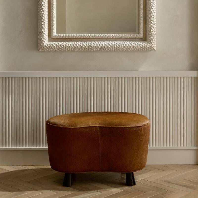 Koda 20 inch Brown and Ebony Ottoman