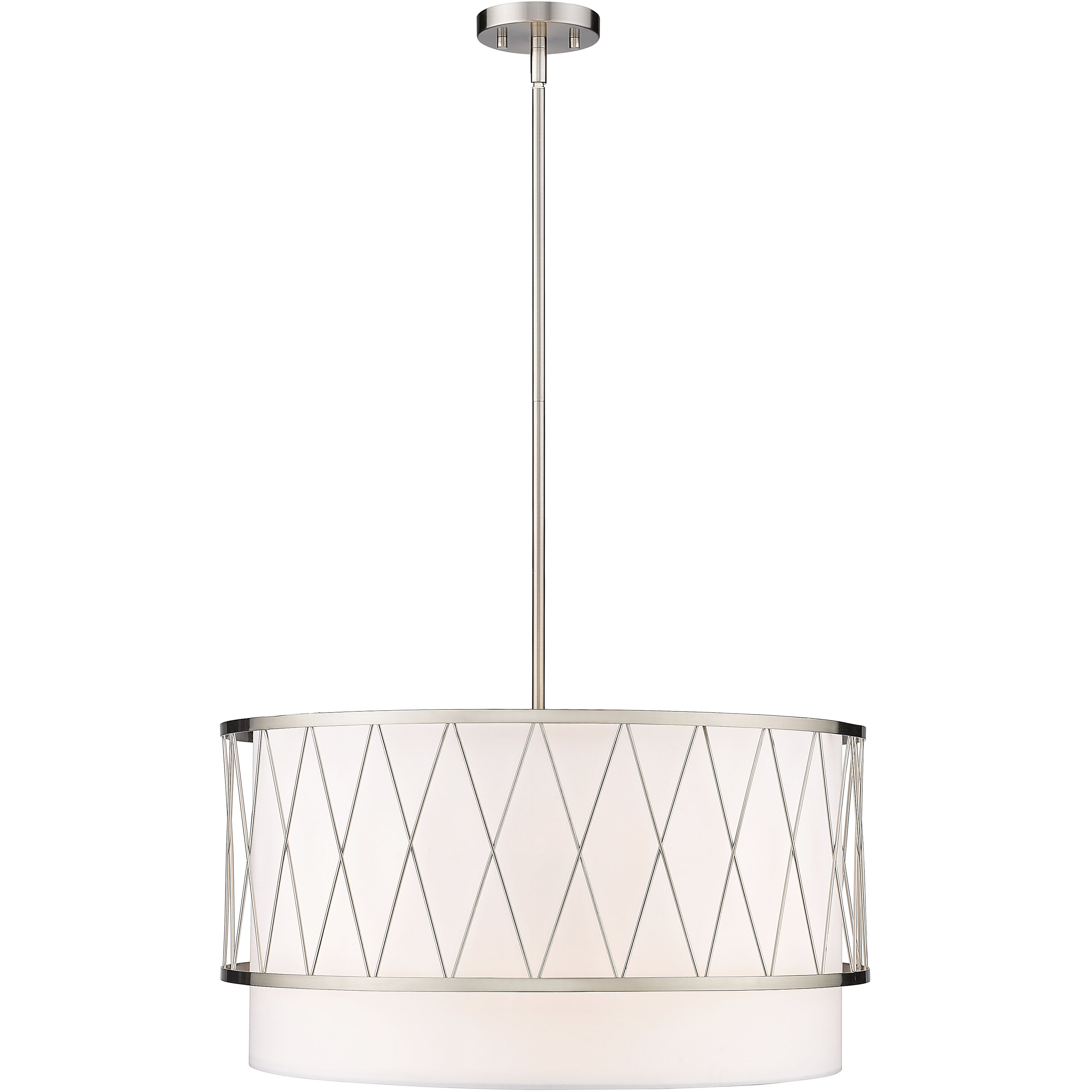 Dalton 4 Light 24 inch Brushed Nickel Pendant Ceiling Light