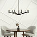 Vector 9 Light 36 inch Midnight Black Chandelier Ceiling Light